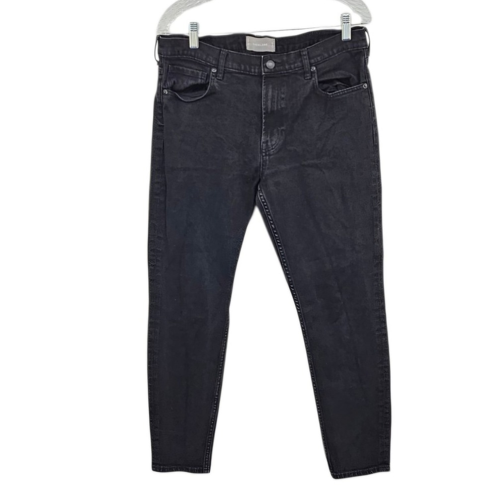 Everlane Women's Washed Black High-Rise Skinny Denim Jeans - Size 32 Regular